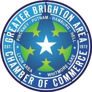 Brighton Chamber of Commerce's logo supported by Viewpoint Psychology & Wellness