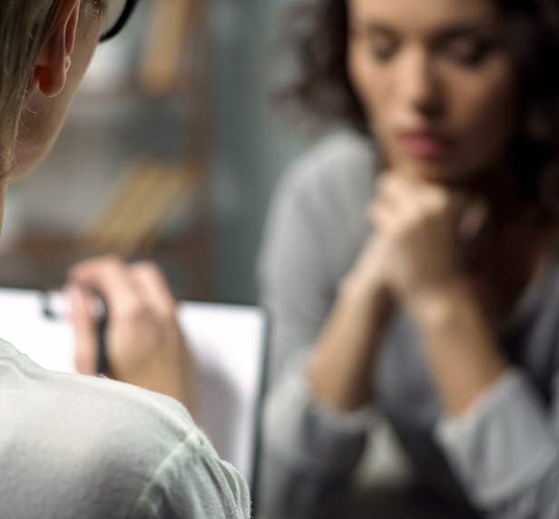 A woman with low self esteem talks to her therapist.